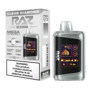 RAZ DC25000 Disposable Vape - Clear Diamond