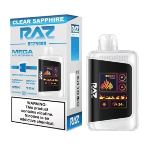 RAZ DC25000 Disposable Vape - Clear Sapphire